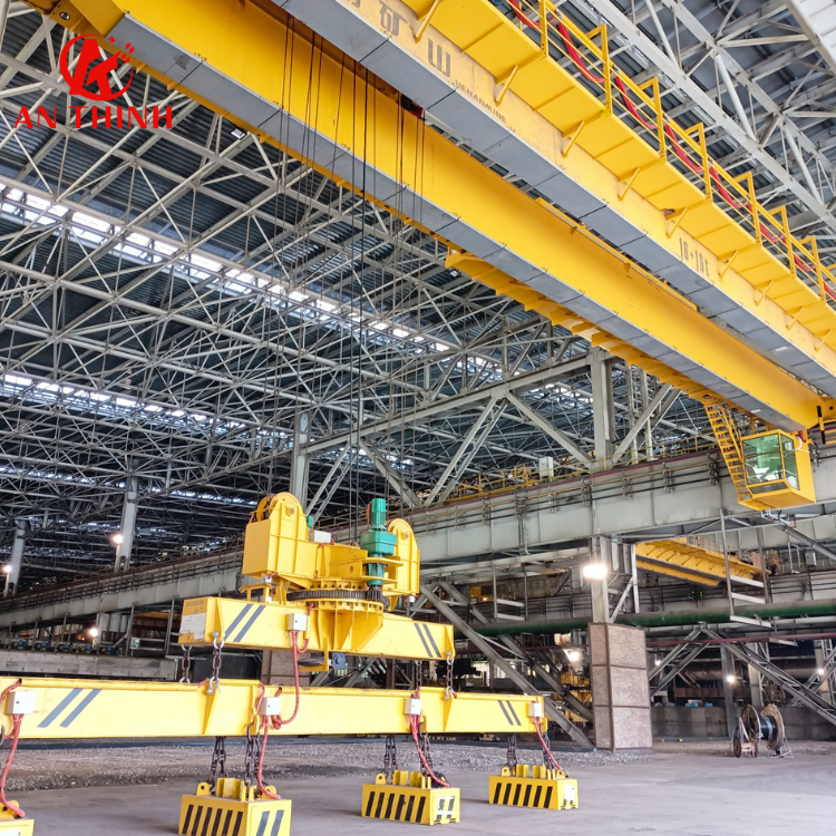 16 tons double girder magnet crane
