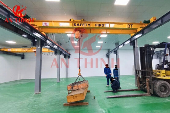 Giải pháp chống rung, chống lệch ray cho cầu trục dầm đôi