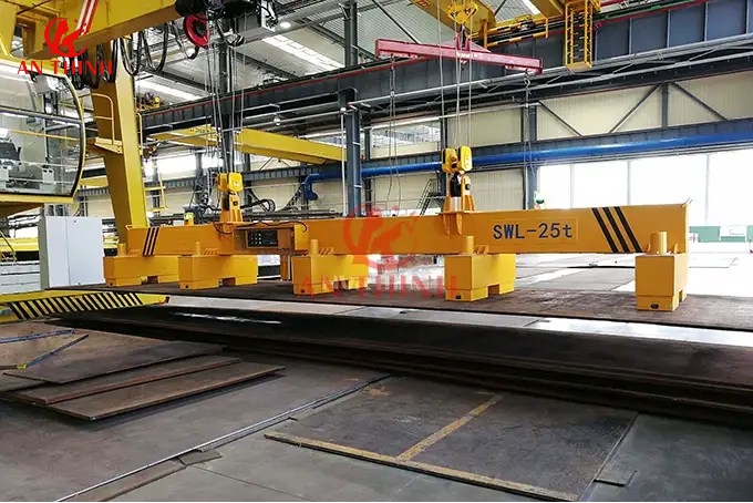 Quy trình tính tải trọng khi chọn mâm từ nâng phế liệu