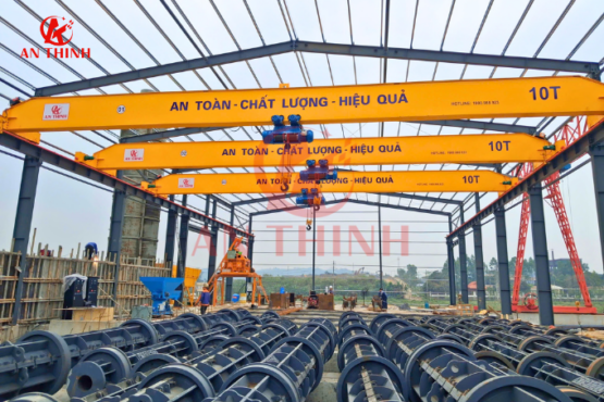 Dự án thiết kế – chế tạo – lắp đặt 3 cầu trục 10 tấn và 1 cổng trục 5 tấn tại Tuyên Quang