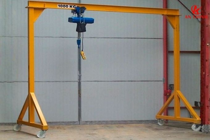 Hình ảnh thực tế cổng trục chân chữ A di động