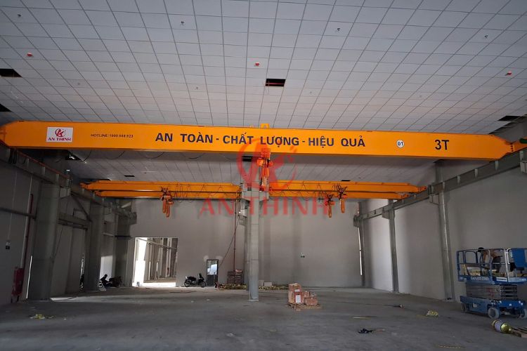 Chế tác dự án cầu trục 3 tấn dầm đơn