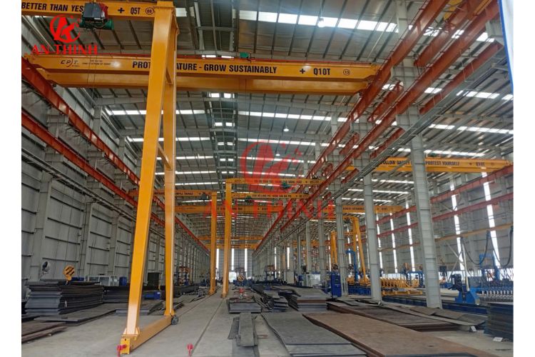 Toàn cảnh dự án lắp đặt cầu trục 10T