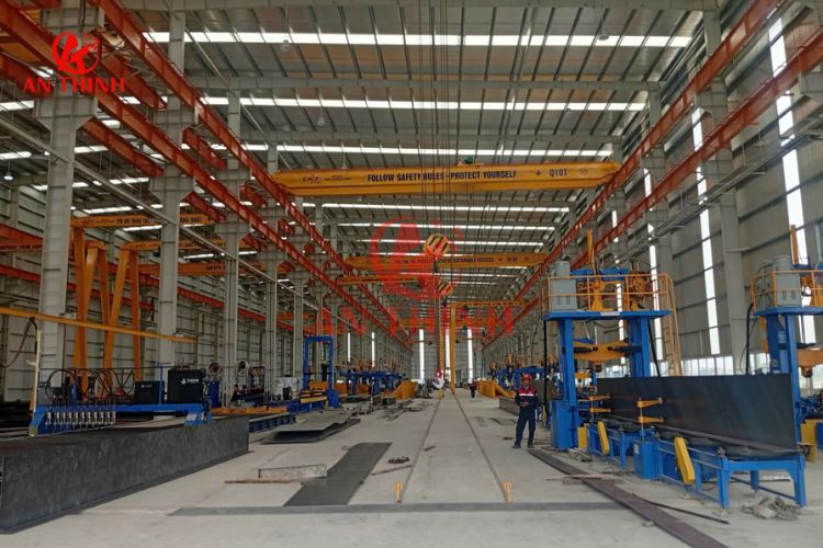 Cấu hình hệ thống cầu trục 10T dầm đôi tại Bắc Ninh