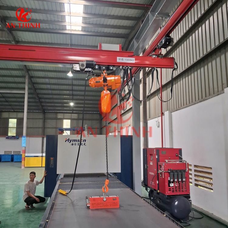 Dự Án Lắp Đặt Cầu Trục KBK 1 Tấn Thực Tế Tại Bắc Ninh