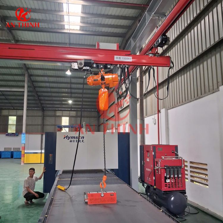 Dự Án Lắp Đặt Cầu Trục KBK 1 Tấn Thực Tế Tại Bắc Ninh