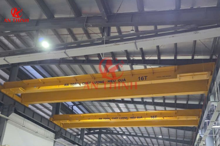 Tổng thể hệ thống dầm cầu trục 16 tấn khẩu độ 16.9m được An Thịnh nghiệm thu bàn giao tại Hải Phòng